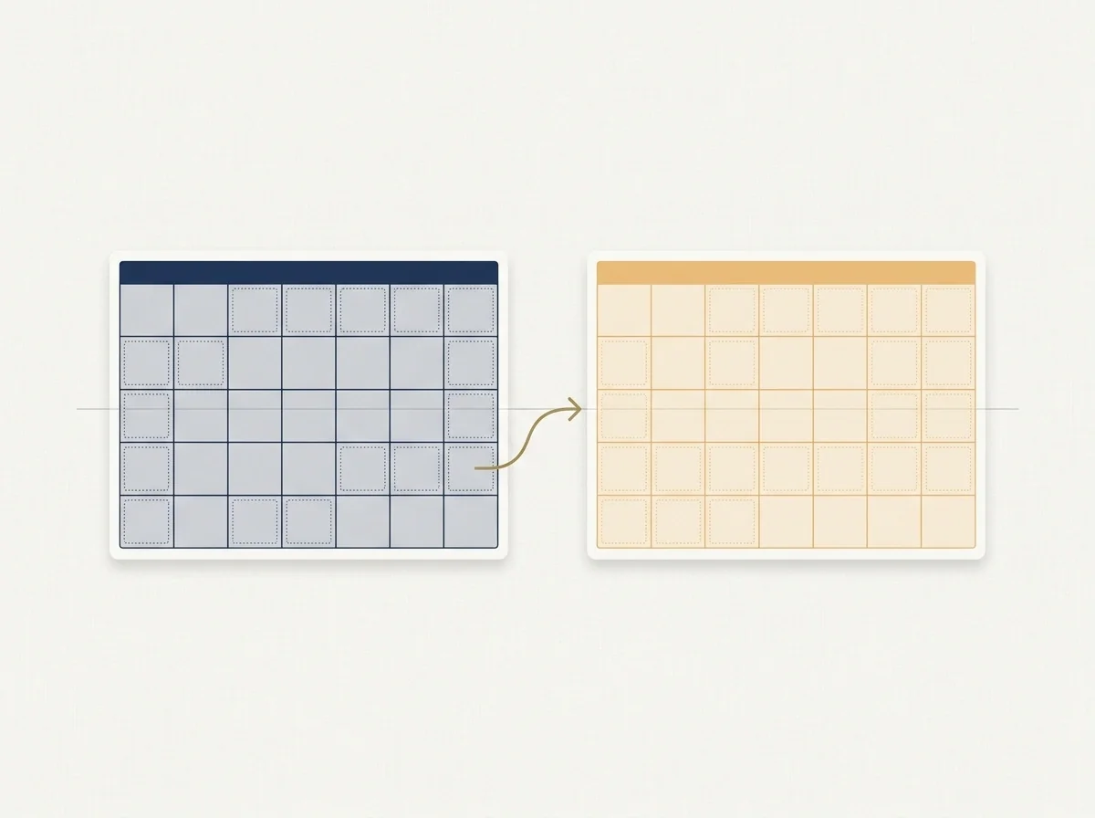 Visuele weergave van twee opeenvolgende vensters van acht en tweeëntwintig dagen die samen de bezinnings- en bevestigingsprocedure van Cruks 2.0 vormen